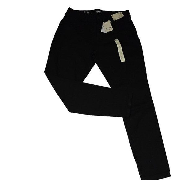 A..N.A A New Approach Womens 18W Mid Rise Skinny Jeans Black Comfort Staple New - Picture 1 of 13
